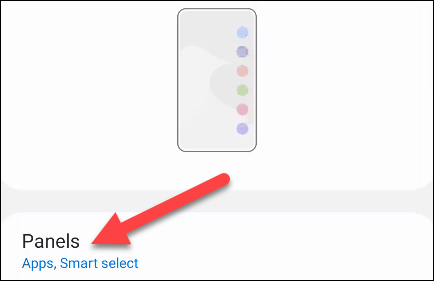 Select "Panels."