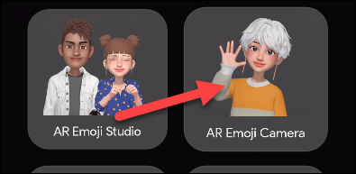 Open "AR Emoji Camera."