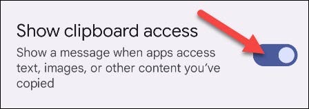 Toggle on "Show Clipboard Access."