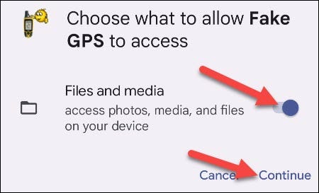 Turn off Files and Media access.