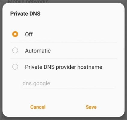 Private DNS options