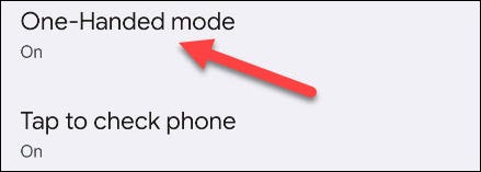 Go to "One-Handed Mode."
