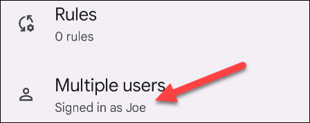 Go to "Multiple Users."