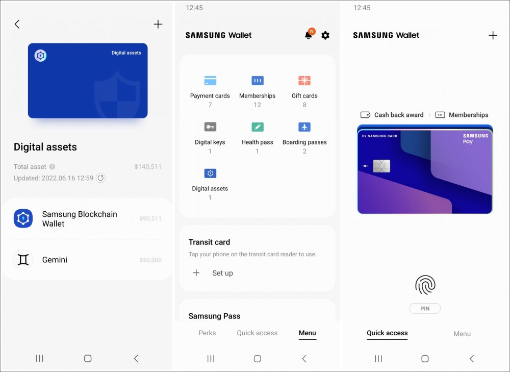 Samsung Wallet images