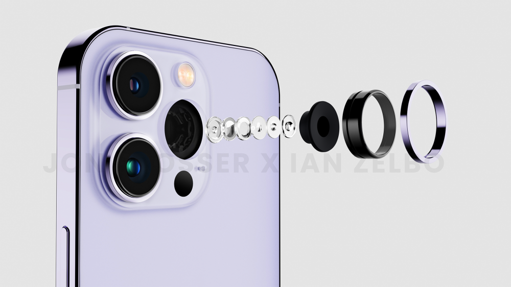 The iPhone 14 Pro's camera array.