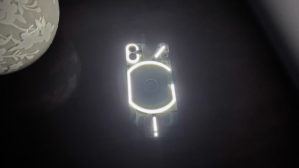 The lights on the back of a Nothing Phone