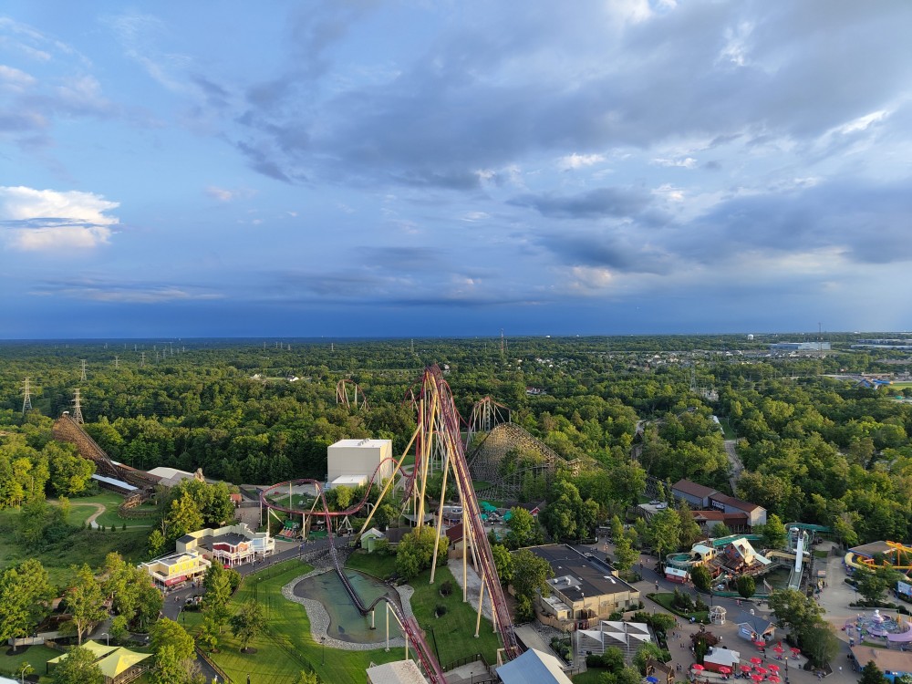 The Diamond Back Rollercoaster at Kings Island