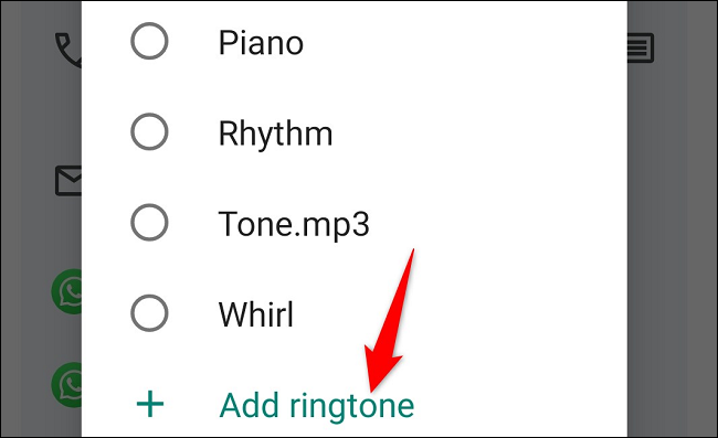 Select "Add Ringtone."