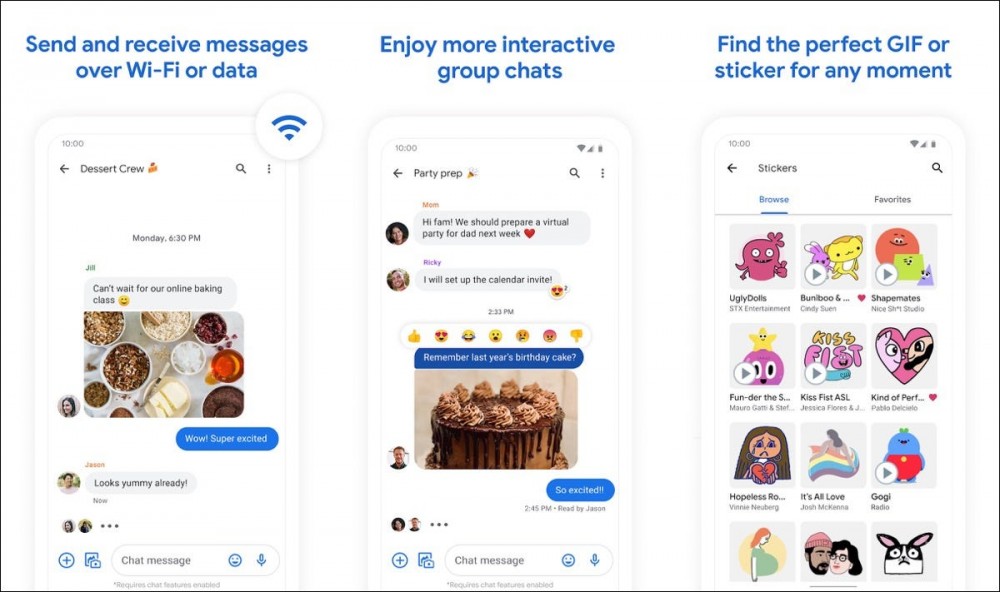 Android Messages images