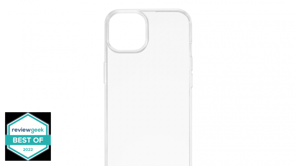 Best Buy Essentials clear case for the iPhone 14.