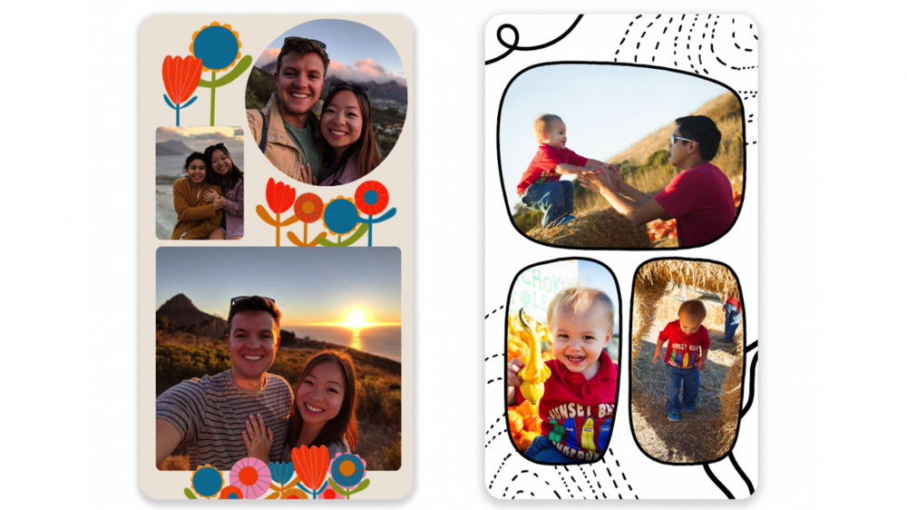 New collages in Google Photos.