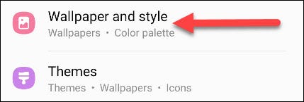 Go to "Wallpaper and Style."