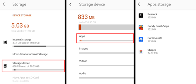 See which apps are on the SD card.