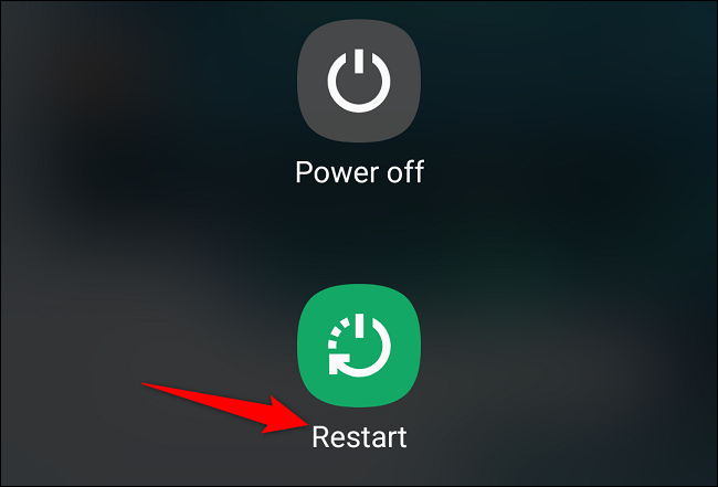 Select "Restart."