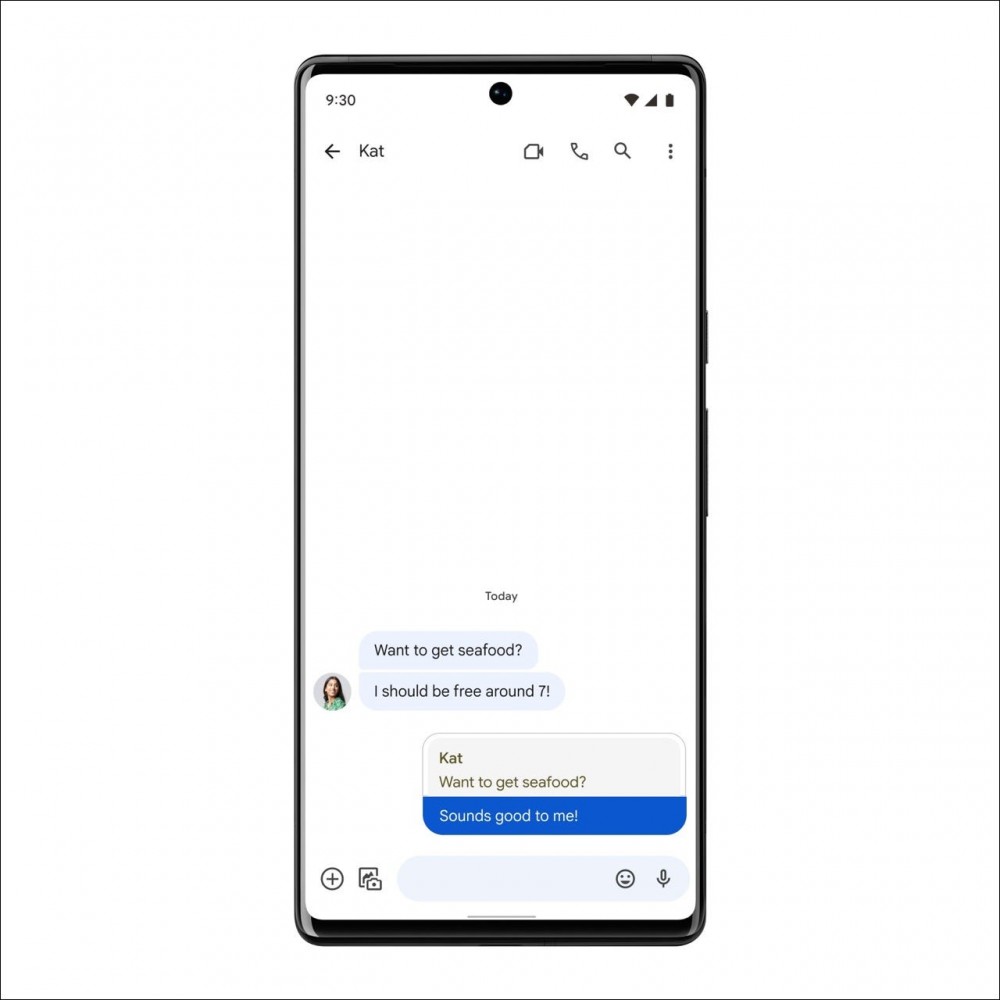 Swipe to reply in Messages