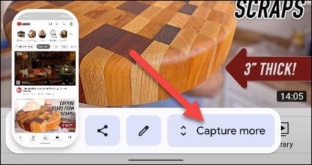 Next, tap "Capture More" from the image preview menu.