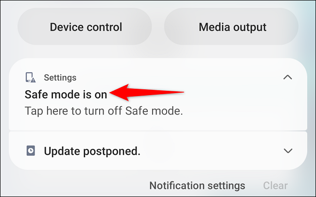 Select "Safe Mode is On."