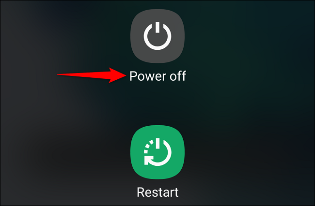 Select "Power Off" in the menu.