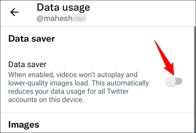 Deactivate "Data Saver."