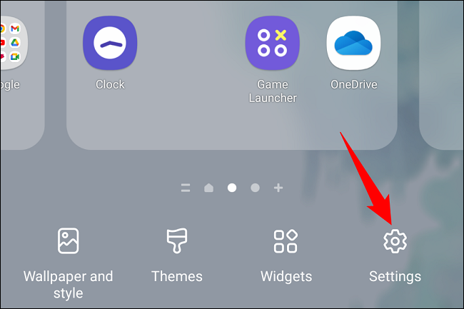 Select "Settings" in the bottom-right corner.