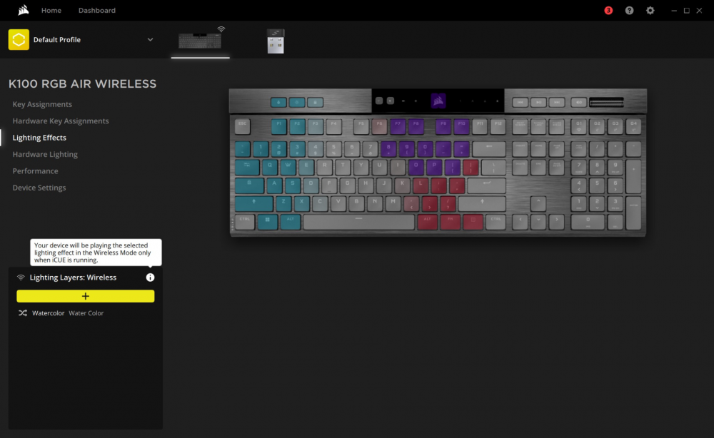 Corsair iCUE app RGB customization