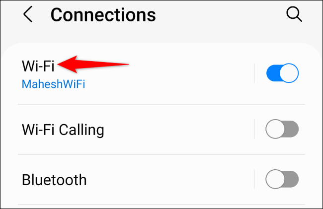 Tap "Wi-Fi."