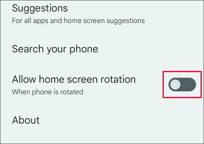 Find the "Allow Home Screen Rotation" setting and enable it.