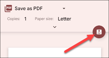 Tap print or "PDF."